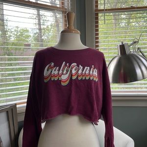 Cropped “California” Sweatshirt